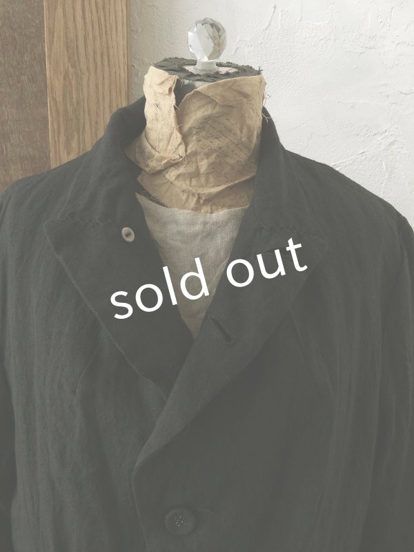 画像7: HALLELUJAH/1920年代 Veste「ロングジャケット」belgian black (7)