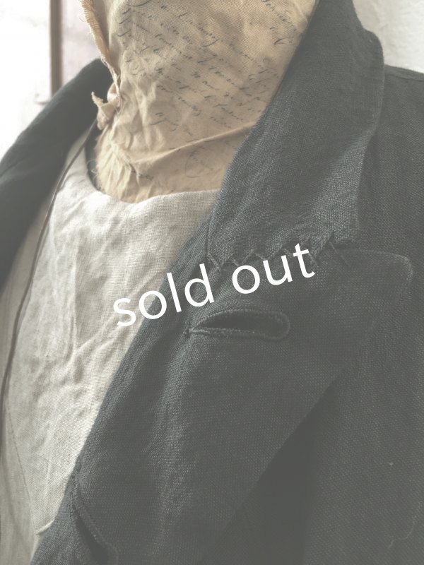 画像12: HALLELUJAH/1920年代 Veste「ロングジャケット」belgian black (12)