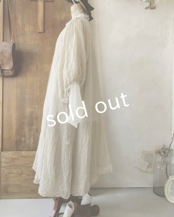 画像9: MARCHE' DE SOEUR/ふわくしゅ2wayパフワンピース・生成り (9)