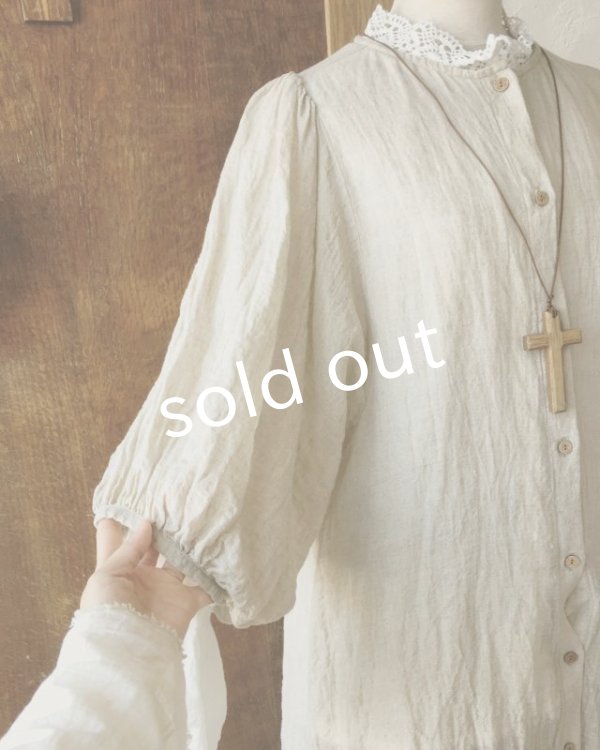 画像8: MARCHE' DE SOEUR/ふわくしゅ2wayパフワンピース・生成り (8)