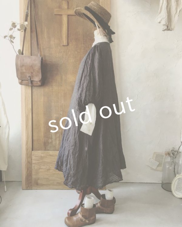 画像12: MARCHE' DE SOEUR／ふわくしゅ２wayパフワンピース・チャコール (12)