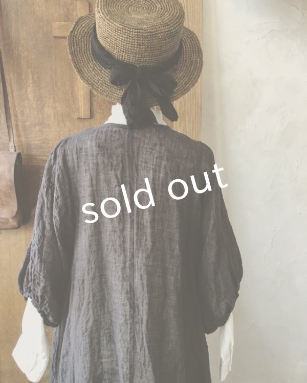 画像15: MARCHE' DE SOEUR／ふわくしゅ２wayパフワンピース・チャコール (15)