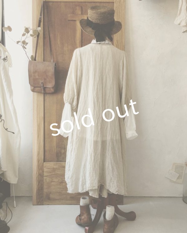 画像11: MARCHE' DE SOEUR/ふわくしゅ2wayパフワンピース・生成り (11)