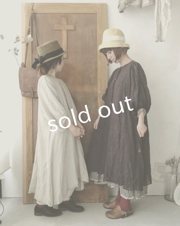 画像17: MARCHE' DE SOEUR/ふわくしゅ2wayパフワンピース・生成り (17)