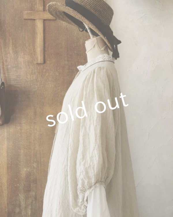 画像10: MARCHE' DE SOEUR/ふわくしゅ2wayパフワンピース・生成り (10)