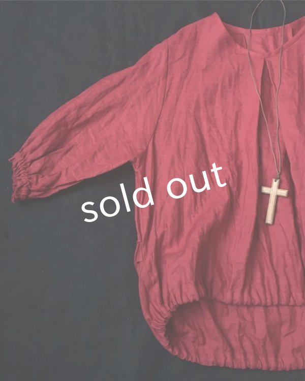 画像5: MARCHE' DE SOEUR／リボンプルオーバー・赤 (5)