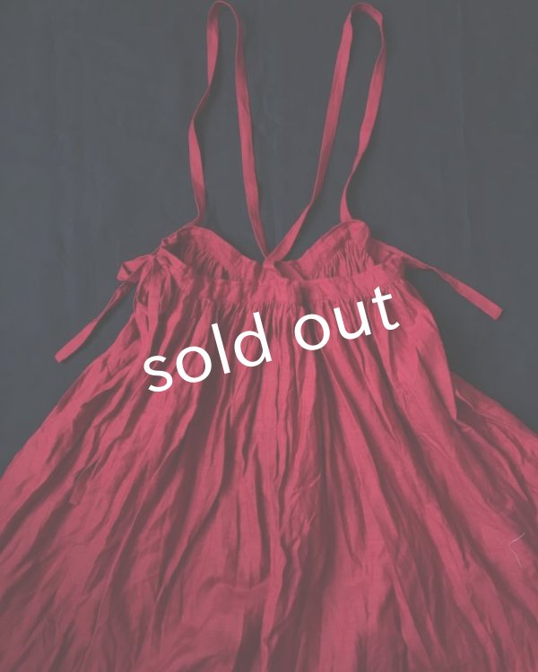 画像8: MARCHE' DE SOEUR／吊りスカート・赤 (8)