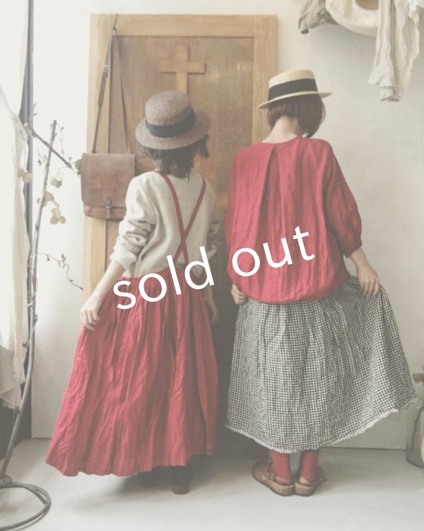 画像3: MARCHE' DE SOEUR／リボンプルオーバー・赤 (3)