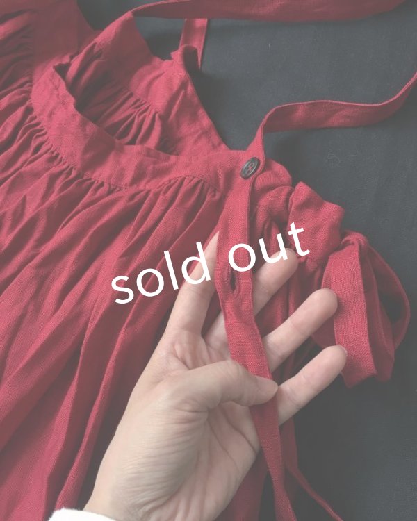 画像7: MARCHE' DE SOEUR／吊りスカート・赤 (7)