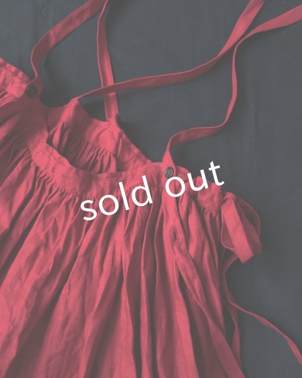 画像6: MARCHE' DE SOEUR／吊りスカート・赤 (6)