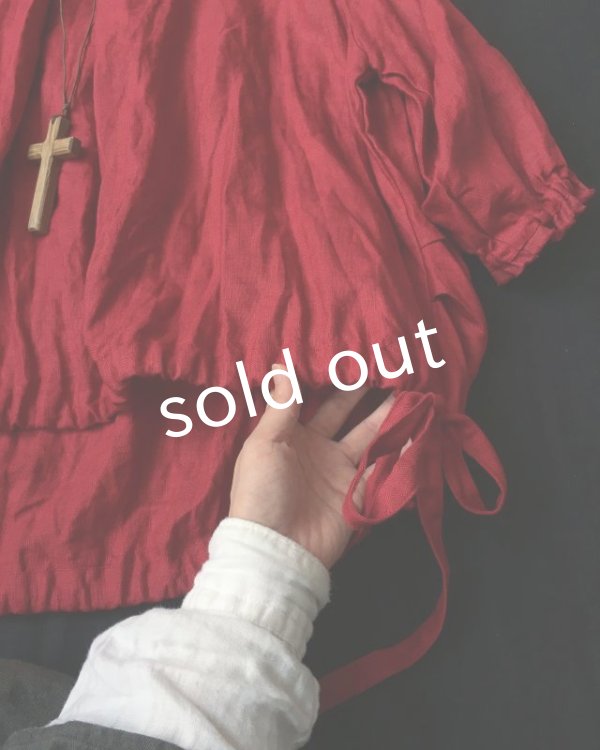 画像7: MARCHE' DE SOEUR／リボンプルオーバー・赤 (7)