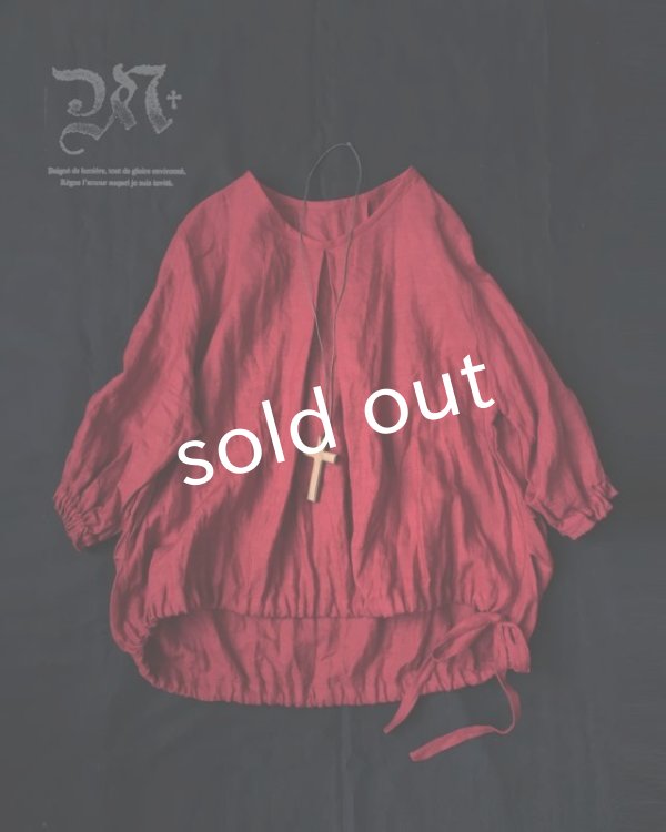 画像4: MARCHE' DE SOEUR／リボンプルオーバー・赤 (4)