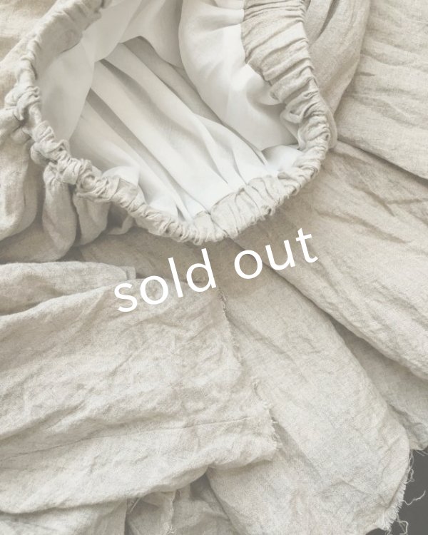 画像7: MARCHE' DE SOEUR／リトアニアリネンギャザースカート (7)