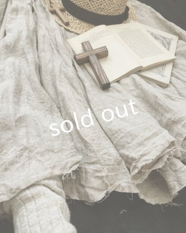 画像4: MARCHE' DE SOEUR／リトアニアリネンギャザースカート (4)