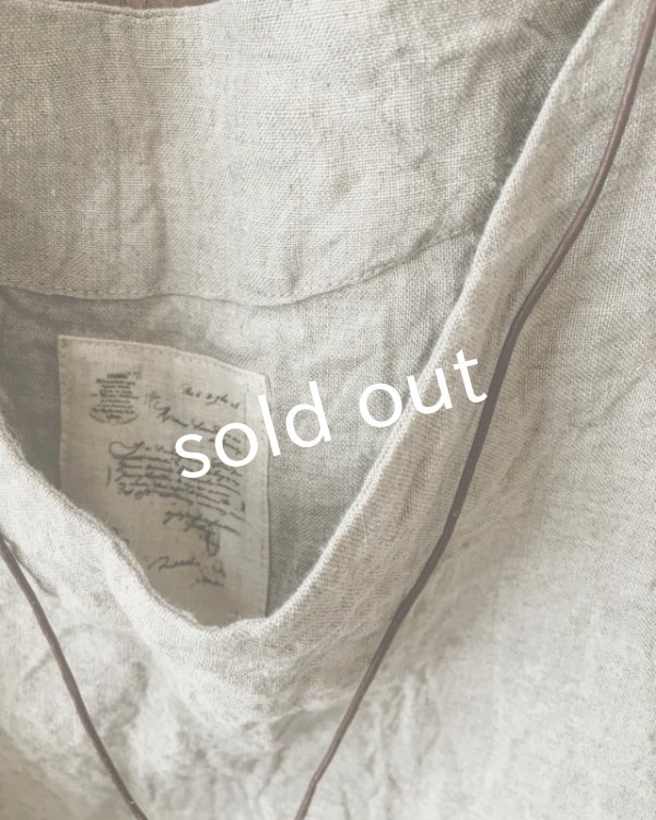 画像2: MARCHE' DE SOEUR／ベルギーリネン半袖プルオーバー・生成り (2)