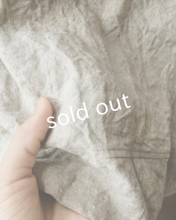 画像5: MARCHE' DE SOEUR／ベルギーリネン半袖プルオーバー・生成り (5)