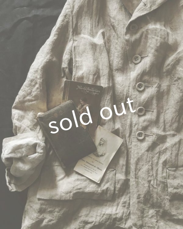 画像3: HALLELUJAH／1920年代　Veste「ロングジャケット」belgian sand baige (3)