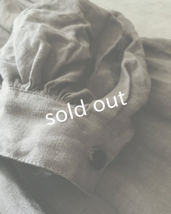 画像6: HALLELUJAH／1890's Bourgeron　1890年代　羊飼いシャツワンピース・Gray (6)