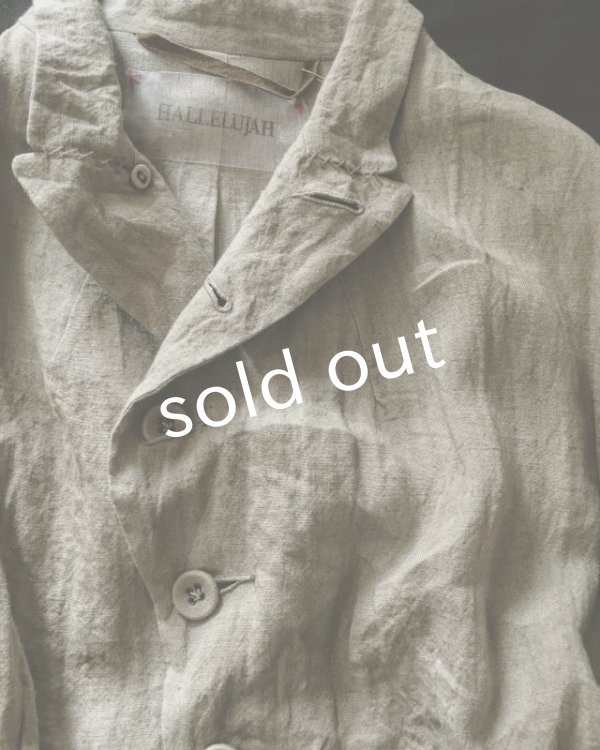 画像5: HALLELUJAH／1920年代　Veste「ロングジャケット」belgian sand baige (5)