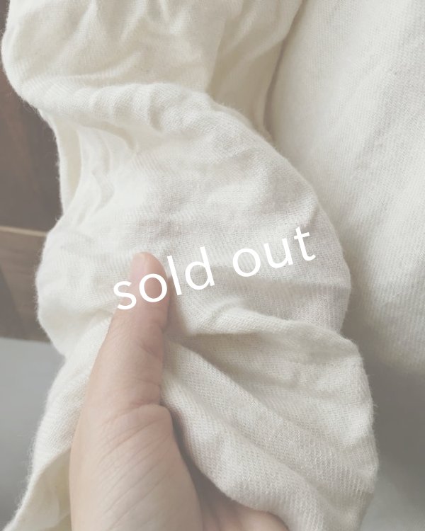 画像12: HALLELUJAH／Robe de fame de chambre　小間使いローブ・wool ivory (12)