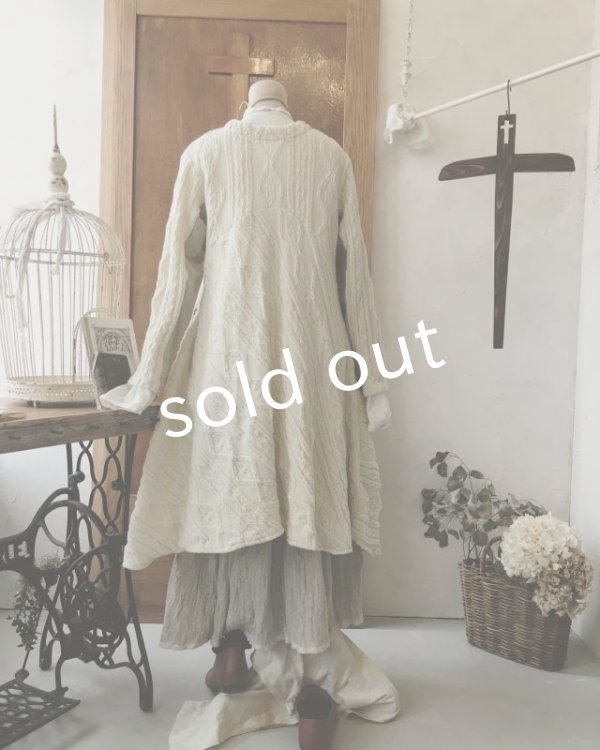 画像10: HALLELUJAH／Robe d’Aran　アランローブ・off white (10)