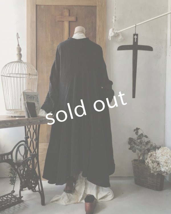 画像11: HALLELUJAH／Robe de fame de chambre　小間使いローブ・wool charcoal (11)