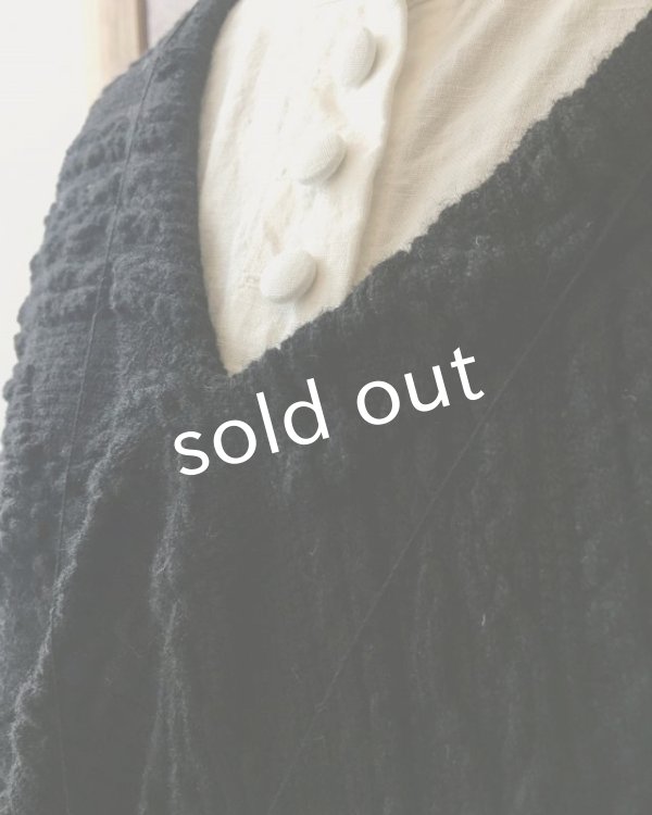 画像4: HALLELUJAH／Robe d’Aran　アランローブ・black (4)