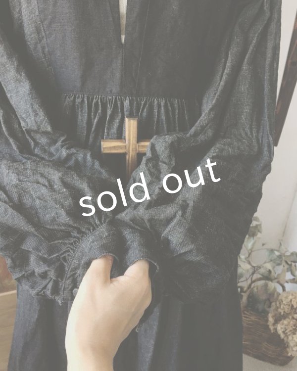 画像12: HALLELUJAH/La Bergère (1880′s)羊飼いローブ・チャコール (12)