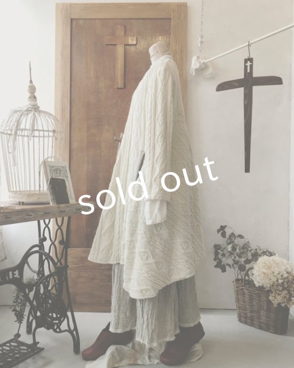 画像8: HALLELUJAH／Robe d’Aran　アランローブ・off white (8)