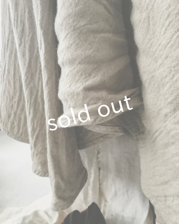 画像6: HALLELUJAH／Robe de fame de chambre　小間使いローブ・wool baige (6)