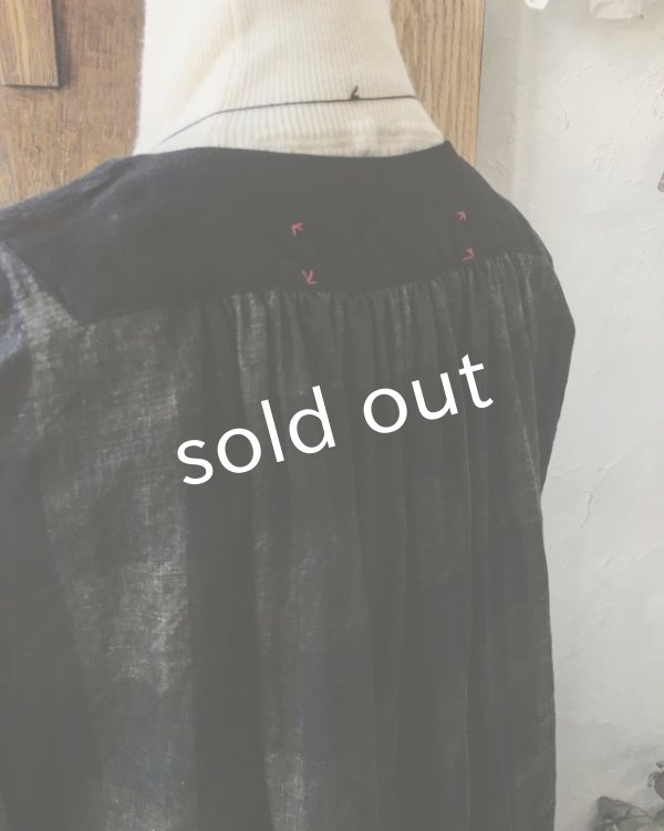 画像11: HALLELUJAH／La Bergère (1880′s)羊飼いローブ・ブロックチェック (11)