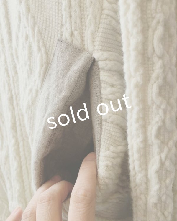 画像13: HALLELUJAH／Robe d’Aran　アランローブ・off white (13)