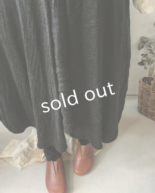 画像3: HALLELUJAH／Robe de fame de chambre　小間使いローブ・wool charcoal (3)