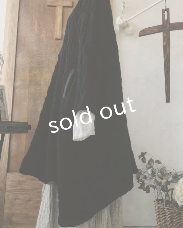 画像8: HALLELUJAH／Robe d’Aran　アランローブ・black (8)