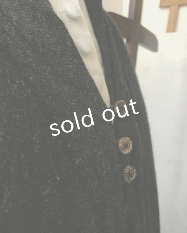 画像6: HALLELUJAH／Robe de fame de chambre　小間使いローブ・wool charcoal (6)