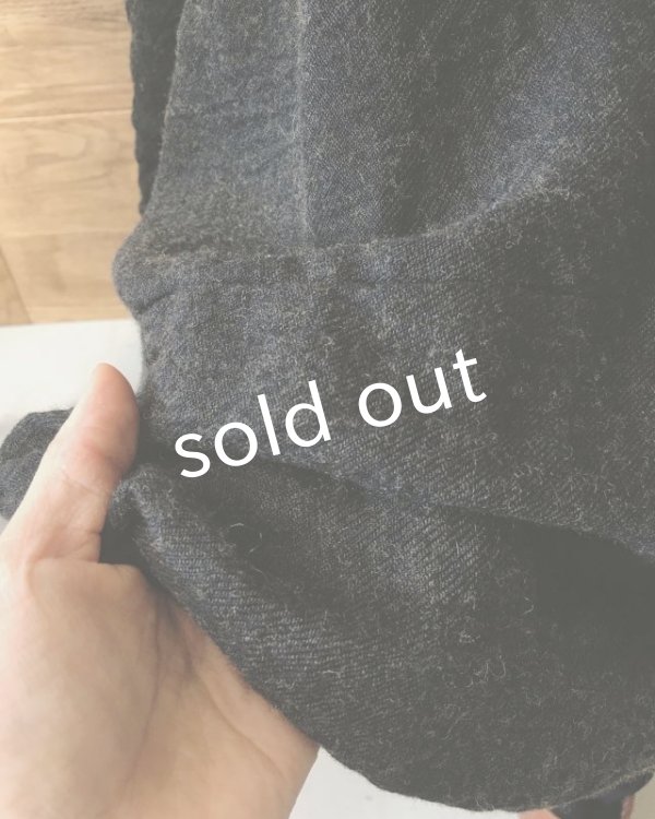 画像13: HALLELUJAH／Robe de fame de chambre　小間使いローブ・wool charcoal (13)