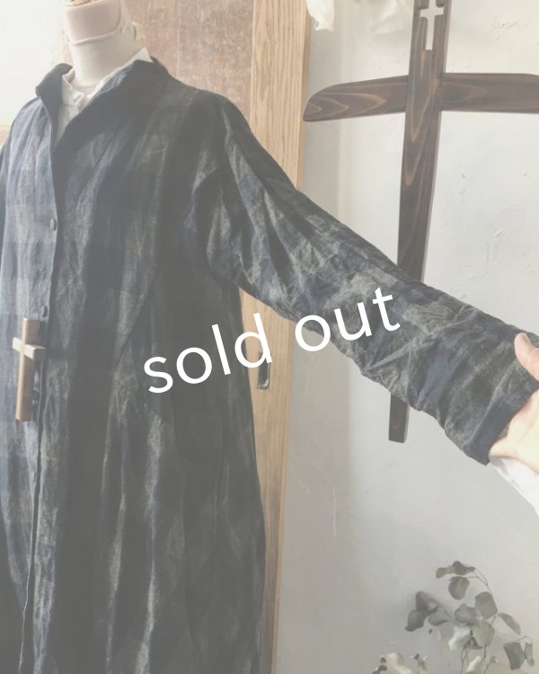 画像8: HALLELUJAH/Robe de Nomad ノマドローブ・Block check (8)