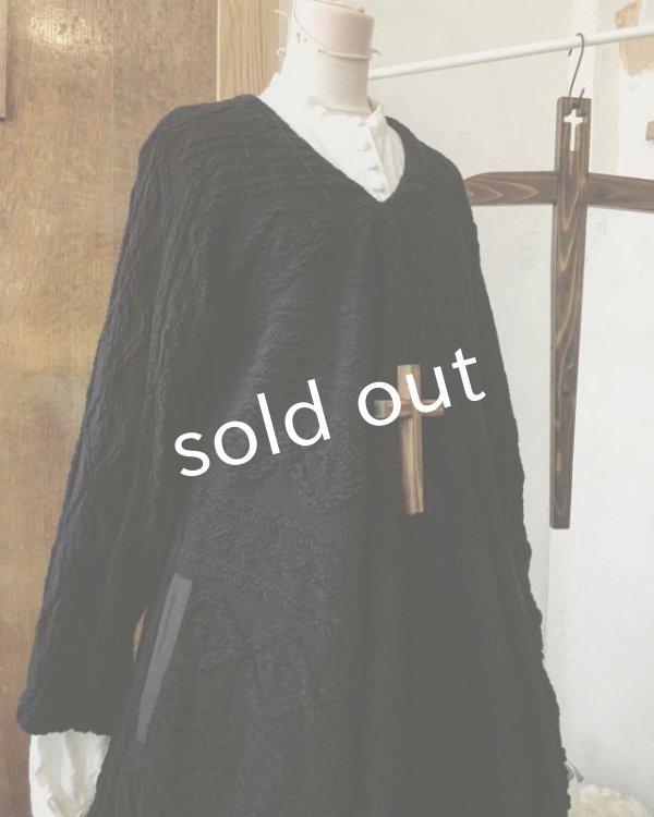 画像3: HALLELUJAH／Robe d’Aran　アランローブ・black (3)