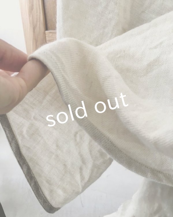 画像6: HALLELUJAH／Robe de fame de chambre　小間使いローブ・wool ivory (6)