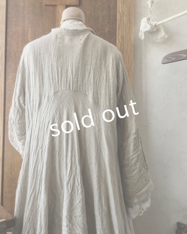 画像13: HALLELUJAH／Robe de fame de chambre　小間使いローブ・wool flax (13)