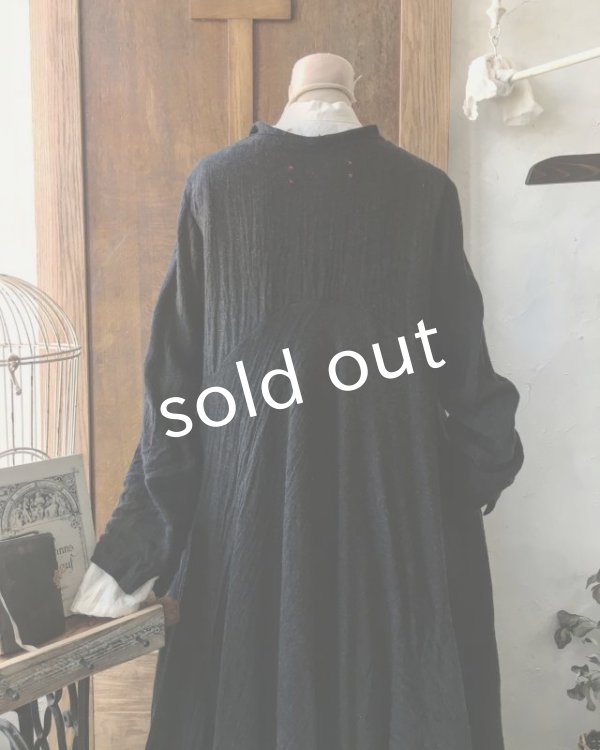 画像12: HALLELUJAH／Robe de fame de chambre　小間使いローブ・wool charcoal (12)