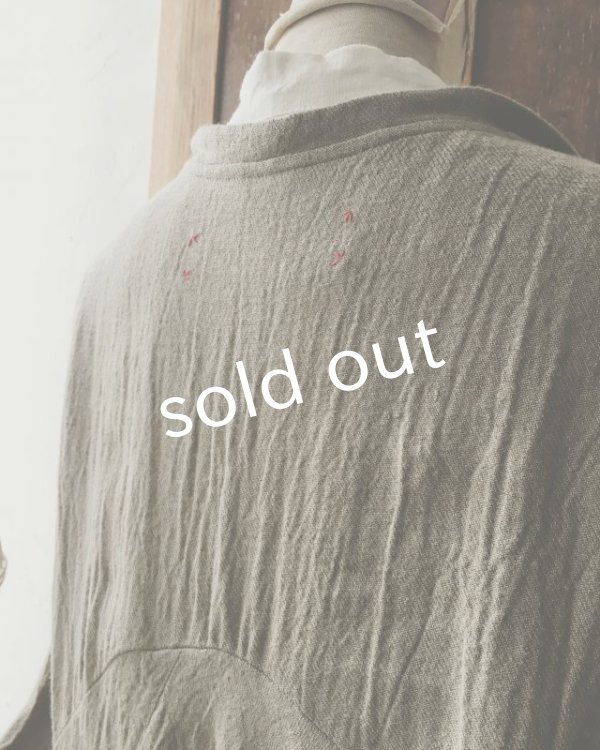 画像11: HALLELUJAH／Robe de fame de chambre　小間使いローブ・wool baige (11)