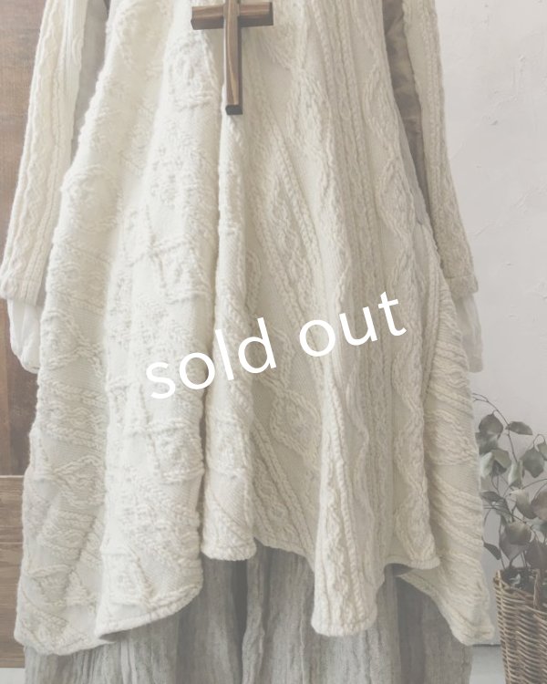 画像2: HALLELUJAH／Robe d’Aran　アランローブ・off white (2)