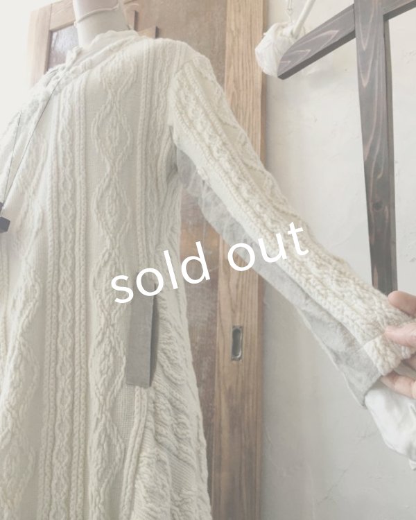 画像5: HALLELUJAH／Robe d’Aran　アランローブ・off white (5)