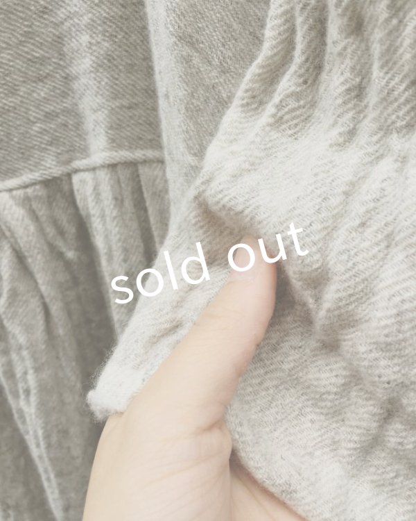 画像7: MARCHE' DE SOEUR/ウールリネンワンピース・オフ×黒リネン (7)