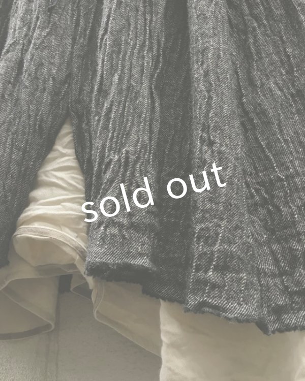 画像7: MARCHE' DE SOEUR/ウール×コットンベストワンピース・黒 (7)