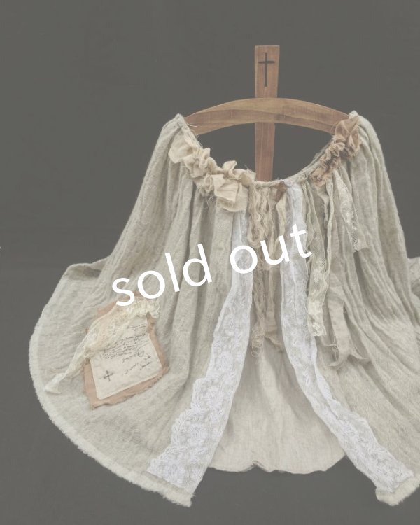 画像6: pollenbienco／ブルターニュの少女のポンチョ (6)