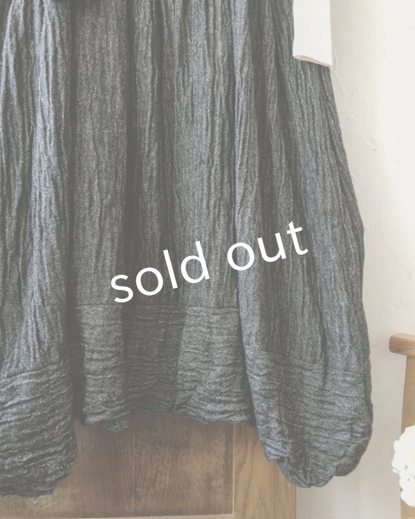 画像3: MARCHE' DE SOEUR/たっぽりウールワンピース・黒 (3)