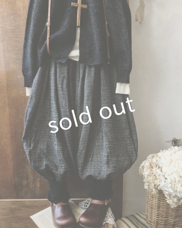 画像4: MARCHE' DE SOEUR/ウールピエロパンツ・黒 (4)