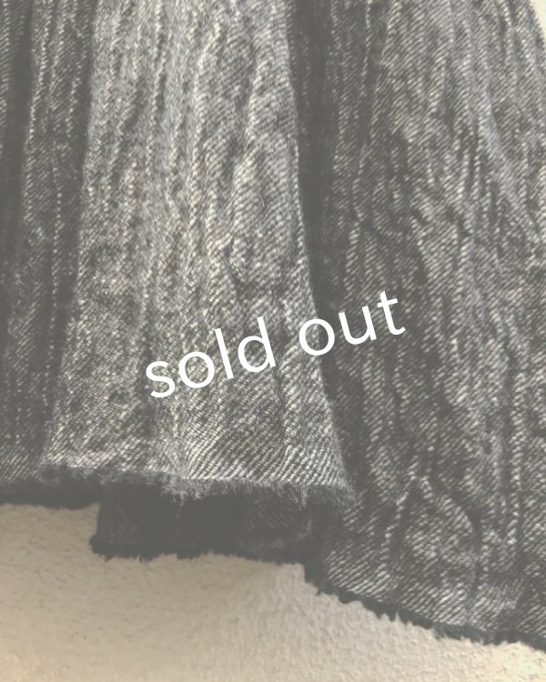 画像5: MARCHE' DE SOEUR/ウールリネンワンピース・黒 (5)